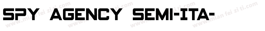 Spy Agency Semi-Ita字体转换